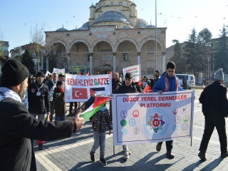 SENİNLEYİZ GAZZE DESTEK YÜRÜYÜŞÜMÜZÜ GERÇEKLEŞTİRDİK