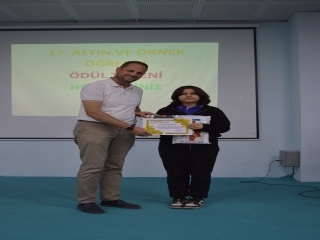 17.ALTIN VE ÖRNEK ÖĞRENCİ ÖDÜL TÖRENİMİZİ GERÇEKLEŞTİRDİK.