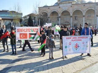 SENİNLEYİZ GAZZE DESTEK YÜRÜYÜŞÜMÜZÜ GERÇEKLEŞTİRDİK