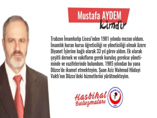 VAKIF İNSAN MUSTAFA AYDEM