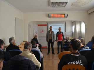 İLK YARDIM EĞİTİMLERİMİZİ DE GERÇEKLEŞTİRDİK.