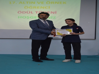 17.ALTIN VE ÖRNEK ÖĞRENCİ ÖDÜL TÖRENİMİZİ GERÇEKLEŞTİRDİK.