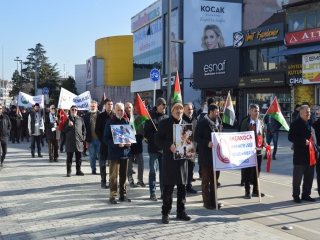 SENİNLEYİZ GAZZE DESTEK YÜRÜYÜŞÜMÜZÜ GERÇEKLEŞTİRDİK