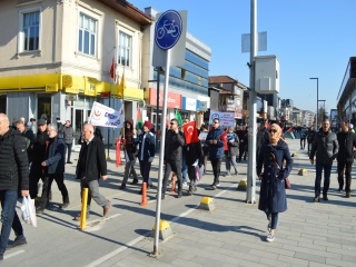 SENİNLEYİZ GAZZE DESTEK YÜRÜYÜŞÜMÜZÜ GERÇEKLEŞTİRDİK