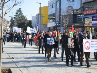 SENİNLEYİZ GAZZE DESTEK YÜRÜYÜŞÜMÜZÜ GERÇEKLEŞTİRDİK