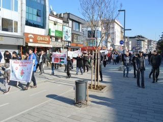 SENİNLEYİZ GAZZE DESTEK YÜRÜYÜŞÜMÜZÜ GERÇEKLEŞTİRDİK