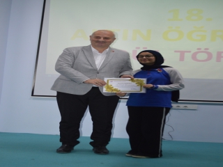 18. ALTIN VE ÖRNEK ÖĞRENCİ ÖDÜL TÖRENİMİZİ GERÇEKLEŞTİRDİK.
